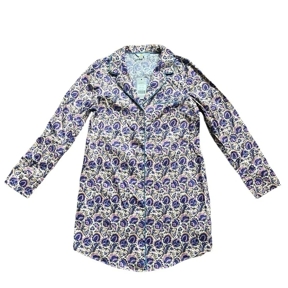 NWT Boden Janie Longline Pyjama Shirt Size 6